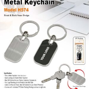 Metal Keychain Rectangle