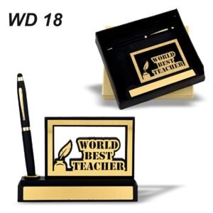 Wooden Pen stand teacher